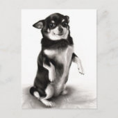 "Gizma" - Bekroond Chihuahua schilderij Briefkaart (Voorkant)