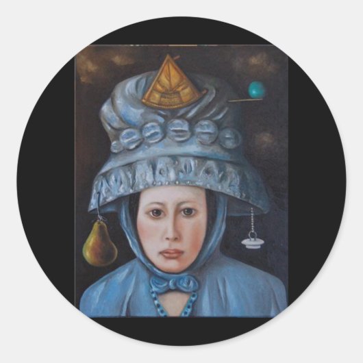 Gizmo 4 ronde sticker (Voorkant)