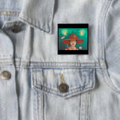 Gizmo 7 vierkante button 5,1 cm (In situ)