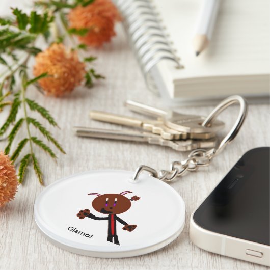 Gizmo Acrylic Keychain (Voorkant Rechts)