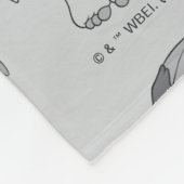 Gizmo | Black & White Pattern Fleece Deken (Hoek)