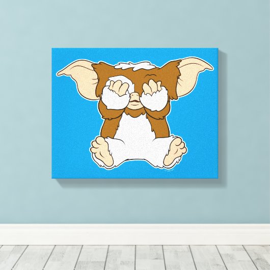 Gizmo | Cute Comic Character Canvas Afdruk (Insitu (Houten vloer))