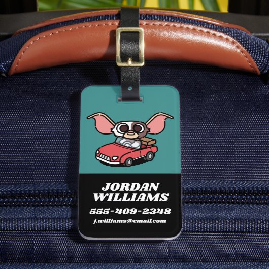 Gizmo | Cute Comic Driver Bagagelabel (Voorkant Insitu 2)