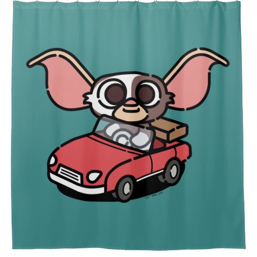 Gizmo | Cute Comic Driver Douchegordijn (Voorkant)