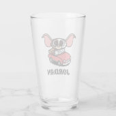 Gizmo | Cute Comic Driver | Jouw namen toevoegen Glas (Achterkant)