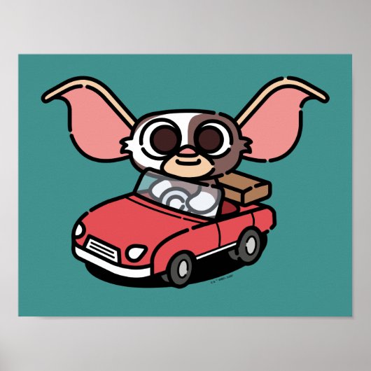 Gizmo | Cute Comic Driver Poster (Voorkant)