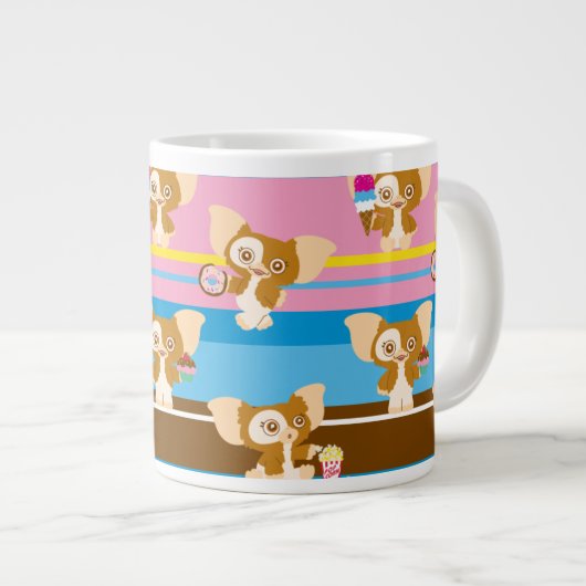 Gizmo | Cute Comic Pattern Grote Koffiekop (Voorkant rechts)