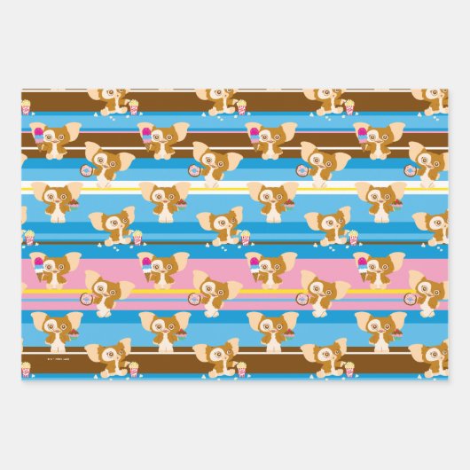 Gizmo | Cute Comic Pattern Inpakpapier Vel (Voorkant)