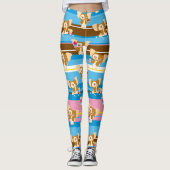 Gizmo | Cute Comic Pattern Leggings (Voorkant)