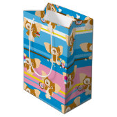 Gizmo | Cute Comic Pattern Medium Cadeauzakje (Achterkant Gekanteld)