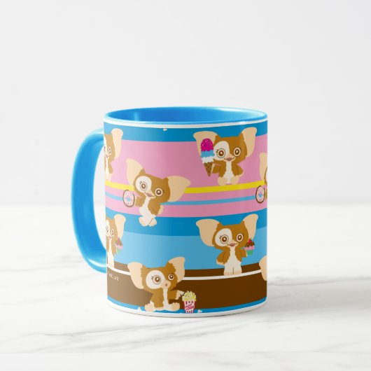 Gizmo | Cute Comic Pattern Mok (Voorkant links)