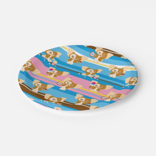 Gizmo | Cute Comic Pattern Papieren Bordje (Gekanteld)