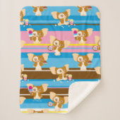 Gizmo | Cute Comic Pattern Sherpa Deken (Voorkant)
