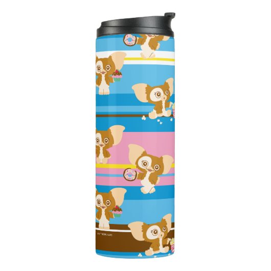 Gizmo | Cute Comic Pattern Thermosbeker (Gedraaid links)