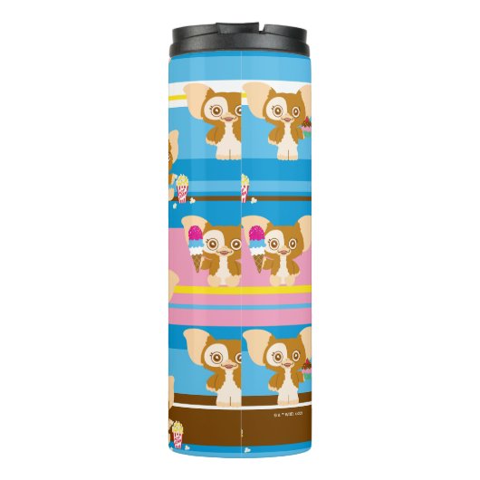 Gizmo | Cute Comic Pattern Thermosbeker (Achterkant)