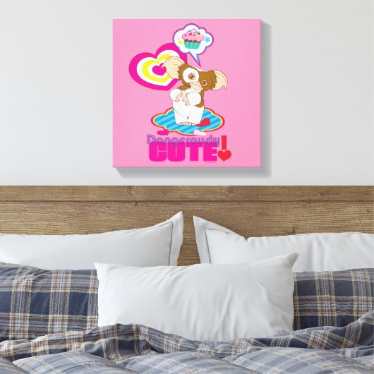 Gizmo | Dangereus Cute Canvas Afdruk (Insitu (Slaapkamer))