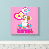 Gizmo | Dangereus Cute Canvas Afdruk (Insitu (Houten vloer))