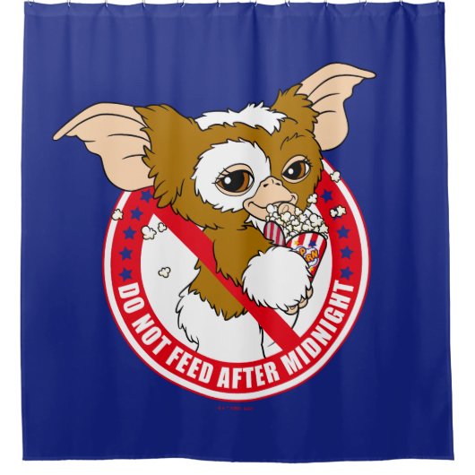Gizmo | Diervoeders na middernacht Douchegordijn (Voorkant)