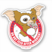 Gizmo | Diervoeders na middernacht Sticker (Voorkant)