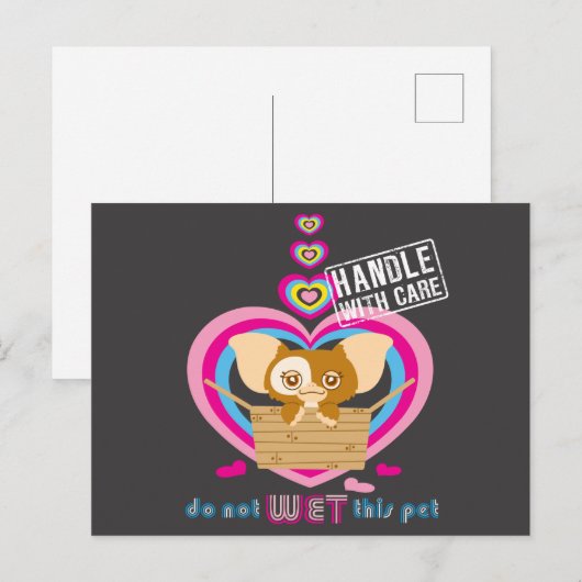 Gizmo | Dit pakket niet nat Briefkaart (Voorkant / Achterkant)