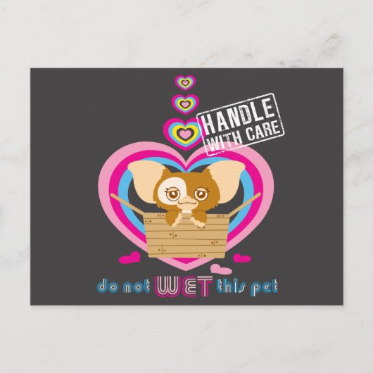 Gizmo | Dit pakket niet nat Briefkaart (Voorkant)