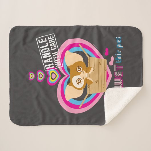 Gizmo | Dit pakket niet nat Sherpa Deken (Voorkant (horizontaal))