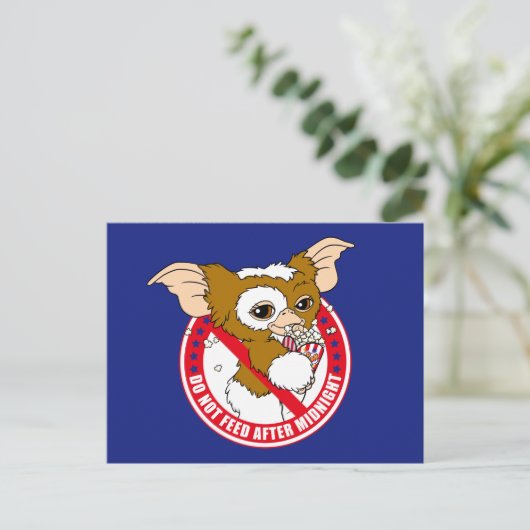 Gizmo | Do Not Feed After Midnight Briefkaart (Staand voorkant)