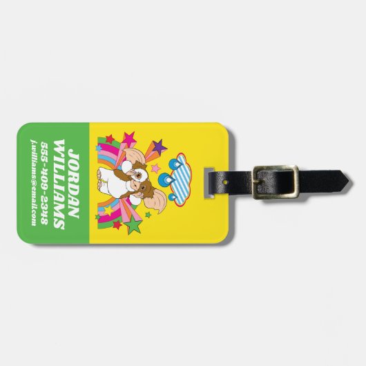 Gizmo | Dromen van regendruppels Bagagelabel (Voorkant horizontaal)