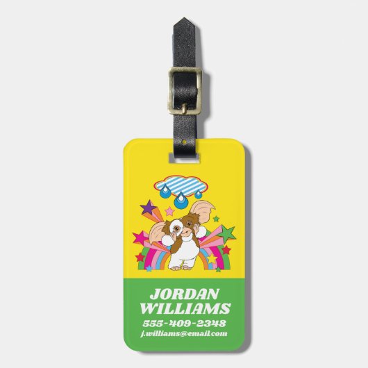 Gizmo | Dromen van regendruppels Bagagelabel (Voorkant verticaal)