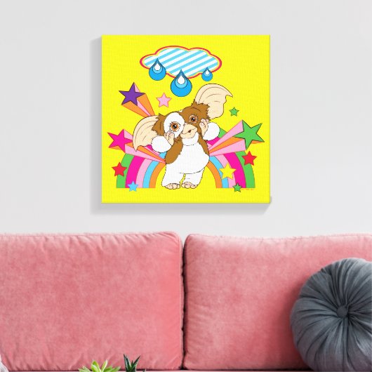 Gizmo | Dromen van regendruppels Canvas Afdruk (Insitu (Woonkamer))