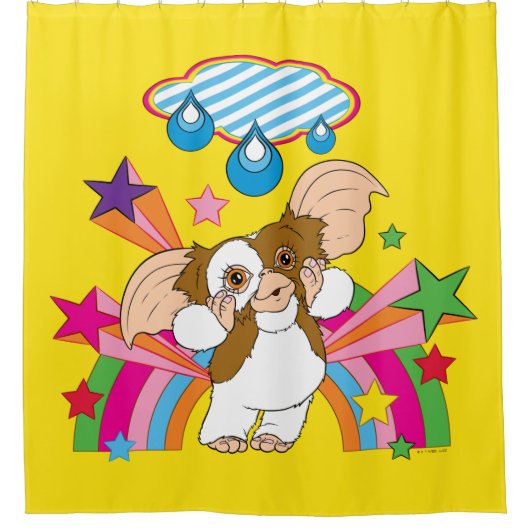 Gizmo | Dromen van regendruppels Douchegordijn (Voorkant)