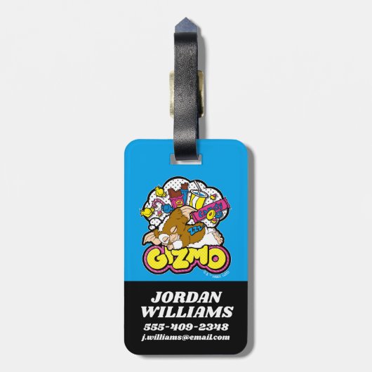 Gizmo | Dromen van zoet Bagagelabel (Achterkant verticaal)