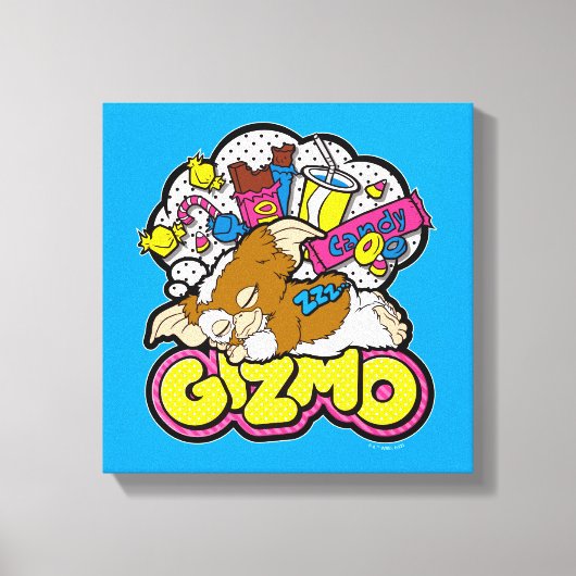 Gizmo | Dromen van zoet Canvas Afdruk (Voorkant)