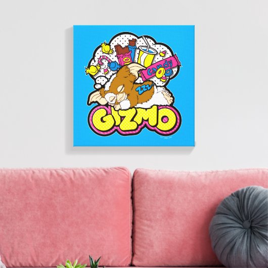 Gizmo | Dromen van zoet Canvas Afdruk (Insitu (Woonkamer))