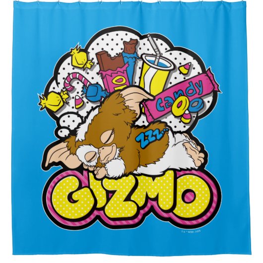 Gizmo | Dromen van zoet Douchegordijn (Voorkant)