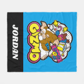 Gizmo | Dromen van zoet | Jouw namen toevoegen Fleece Deken (Voorkant (Horizontaal))