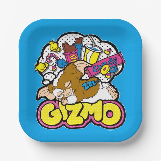 Gizmo | Dromen van zoet Papieren Bordje (Voorkant)