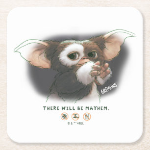 Gizmo Er Zal Chaos Uitbarsten Kartonnen Onderzetters