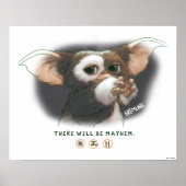 Gizmo Er Zal Chaos Uitbarsten Poster (Voorkant)