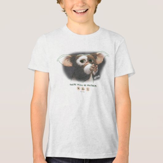Gizmo Er Zal Chaos Uitbarsten Tri-Blend Shirt (Voorkant)