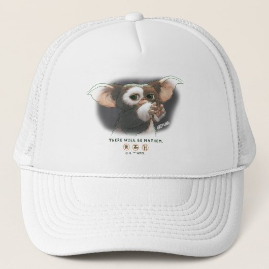 Gizmo Er Zal Chaos Uitbarsten Trucker Pet (Voorkant)