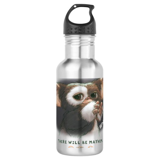Gizmo Er Zal Chaos Uitbarsten Waterfles (Voorkant)