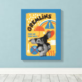Gizmo | Er zijn drie regels Canvas Afdruk (Insitu (Houten vloer))