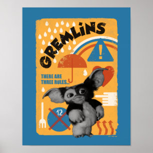 Gizmo   Er zijn drie regels Poster