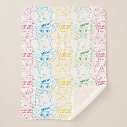 Gizmo | Fel fel! Fel fel! Sherpa Deken (Voorkant)