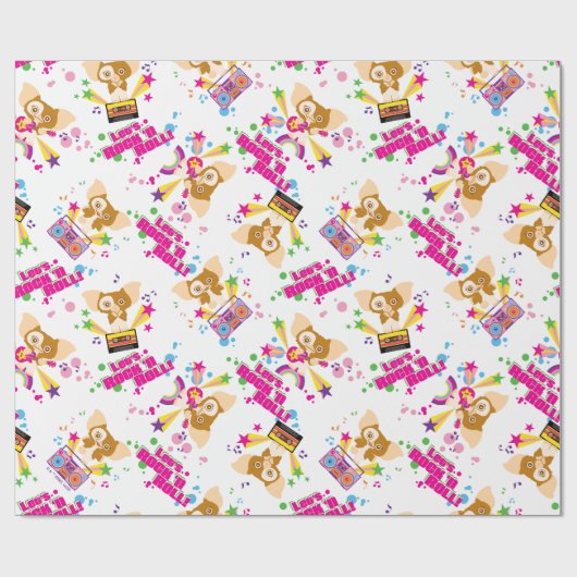 Gizmo | Laten we Rock'n Roll Pattern Cadeaupapier (Vlak)