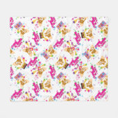 Gizmo | Laten we Rock'n Roll Pattern Fleece Deken (Voorkant (Horizontaal))