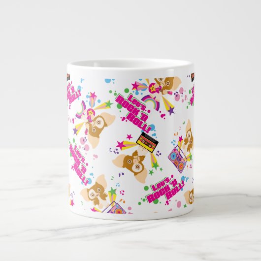 Gizmo | Laten we Rock'n Roll Pattern Grote Koffiekop (Voorkant)