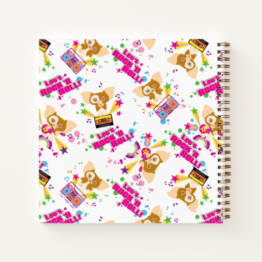 Gizmo | Laten we Rock'n Roll Pattern Notitieboek (Achterkant)