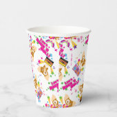 Gizmo | Laten we Rock'n Roll Pattern Papieren Bekers (Rechts)